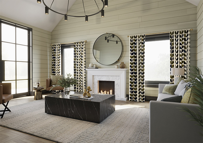 Orla Kiely Multi Stem, Moss - Made to Measure Curtains - Image 7